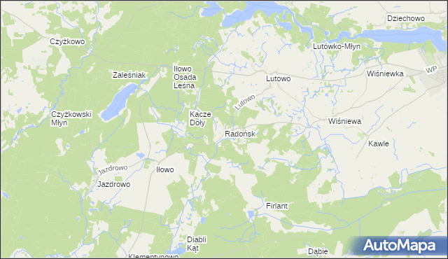 mapa Radońsk, Radońsk na mapie Targeo