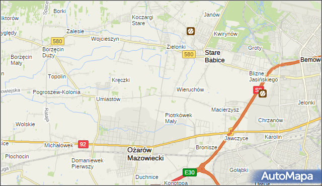 mapa Strzykuły, Strzykuły na mapie Targeo