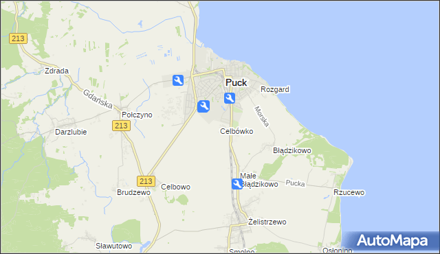 mapa Celbówko, Celbówko na mapie Targeo