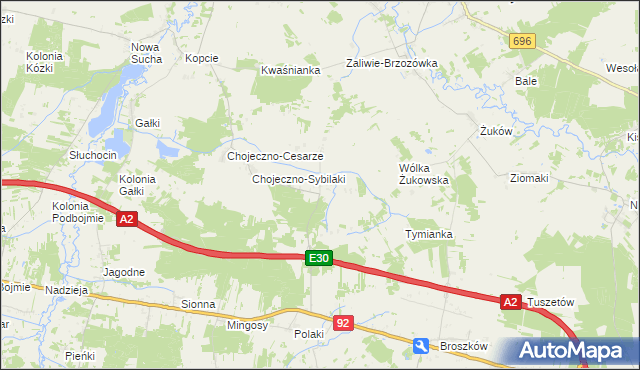 mapa Czarnowąż, Czarnowąż na mapie Targeo