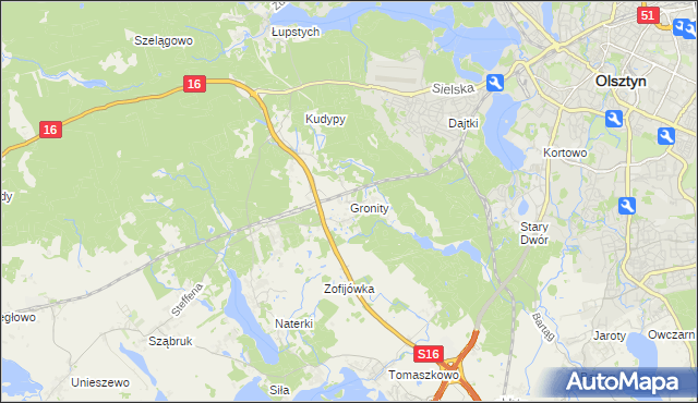 mapa Gronity, Gronity na mapie Targeo