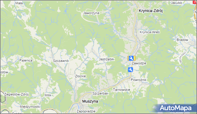 mapa Jastrzębik, Jastrzębik na mapie Targeo