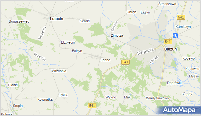 mapa Jonne, Jonne na mapie Targeo