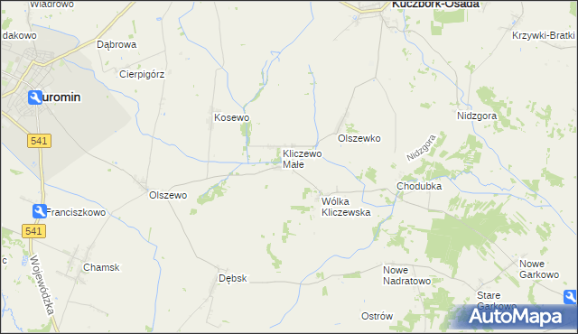 mapa Kliczewo Duże, Kliczewo Duże na mapie Targeo