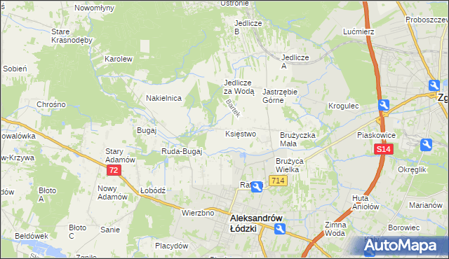 mapa Księstwo, Księstwo na mapie Targeo