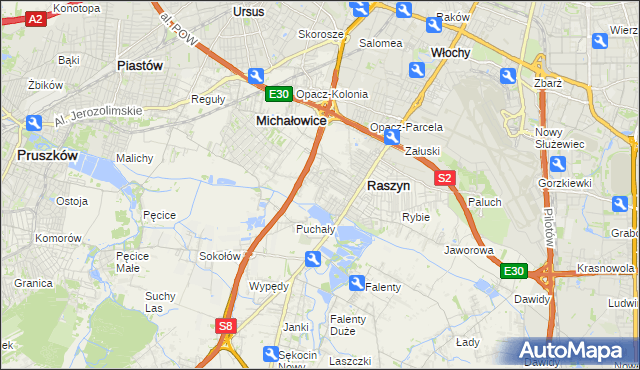 mapa Nowe Grocholice, Nowe Grocholice na mapie Targeo