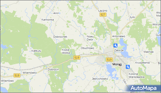 mapa Obuchowo, Obuchowo na mapie Targeo