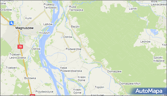 mapa Podłęż, Podłęż na mapie Targeo