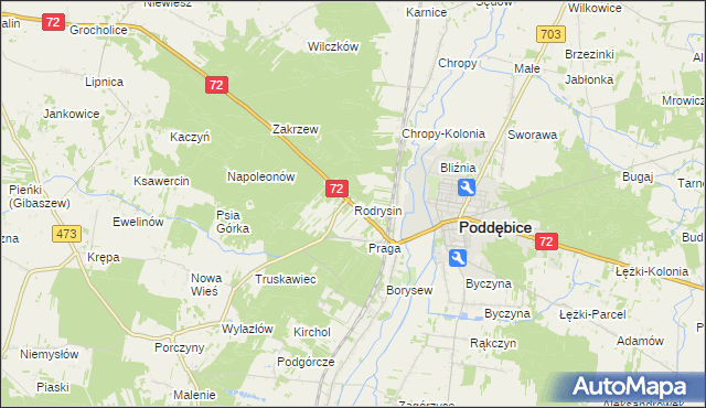 mapa Rodrysin, Rodrysin na mapie Targeo