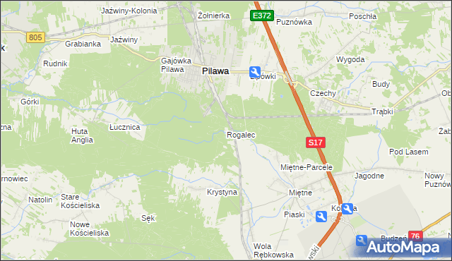 mapa Rogalec, Rogalec na mapie Targeo