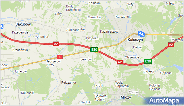 mapa Ryczołek, Ryczołek na mapie Targeo