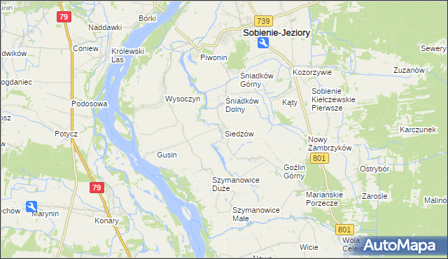 mapa Siedzów, Siedzów na mapie Targeo
