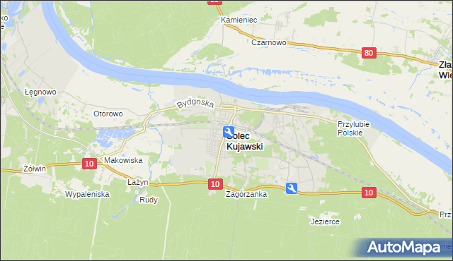 mapa Solec Kujawski, Solec Kujawski na mapie Targeo