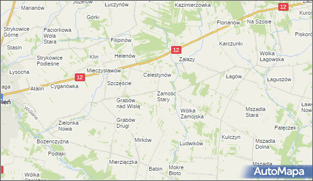 mapa Zamość Stary, Zamość Stary na mapie Targeo