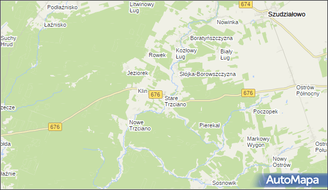 mapa Stare Trzciano, Stare Trzciano na mapie Targeo