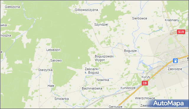 mapa Boguszowski Wygon, Boguszowski Wygon na mapie Targeo