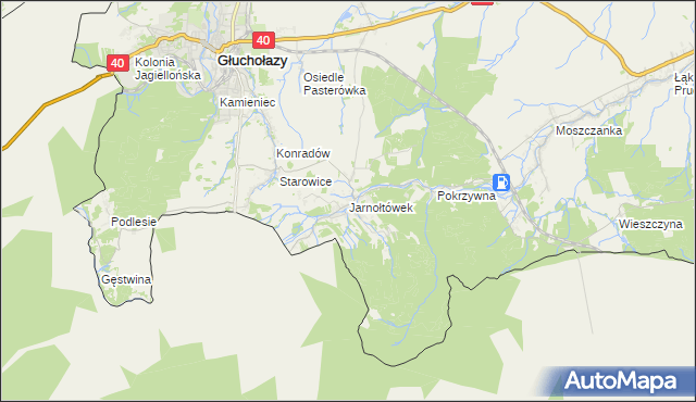 mapa Jarnołtówek, Jarnołtówek na mapie Targeo