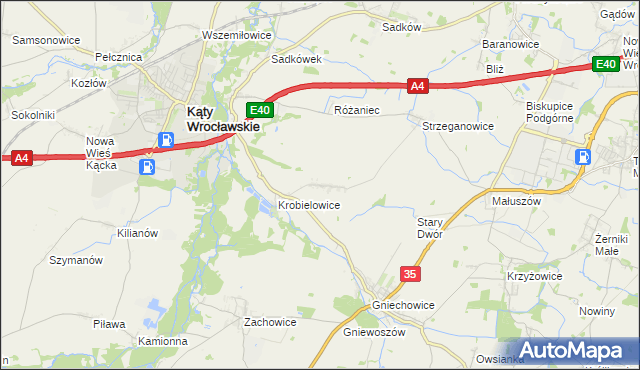 mapa Wojtkowice, Wojtkowice na mapie Targeo