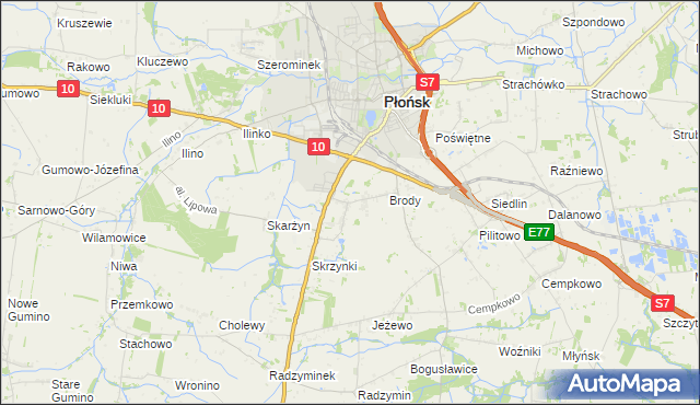 mapa Bońki, Bońki na mapie Targeo