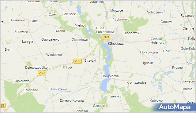 mapa Mstowo, Mstowo na mapie Targeo