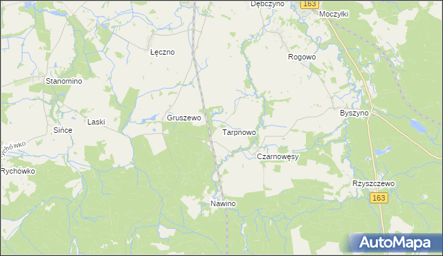 mapa Tarpnowo, Tarpnowo na mapie Targeo
