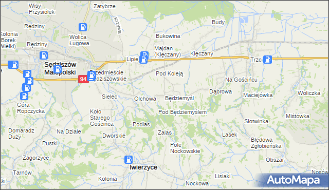 mapa Będziemyśl, Będziemyśl na mapie Targeo