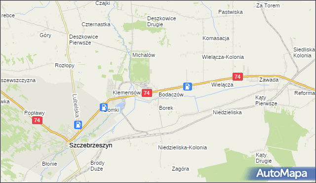 mapa Bodaczów, Bodaczów na mapie Targeo