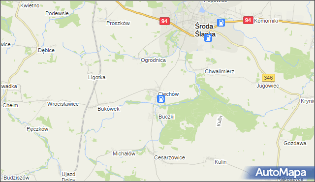 mapa Ciechów, Ciechów na mapie Targeo