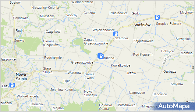 mapa Dobruchna, Dobruchna na mapie Targeo