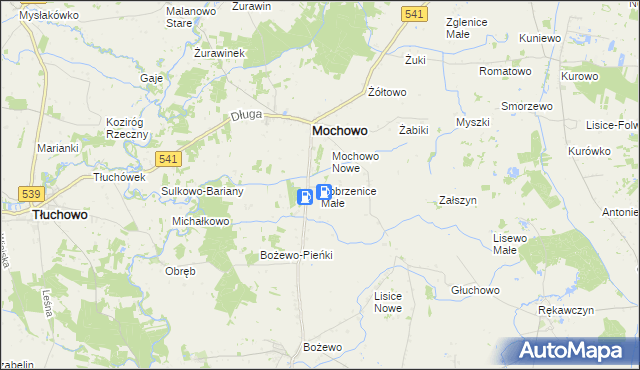 mapa Dobrzenice Małe, Dobrzenice Małe na mapie Targeo