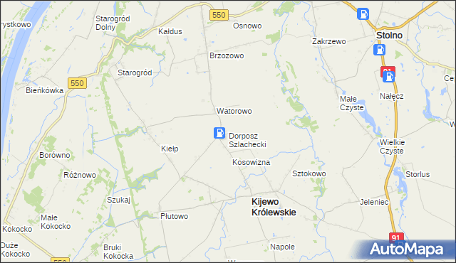 mapa Dorposz Szlachecki, Dorposz Szlachecki na mapie Targeo