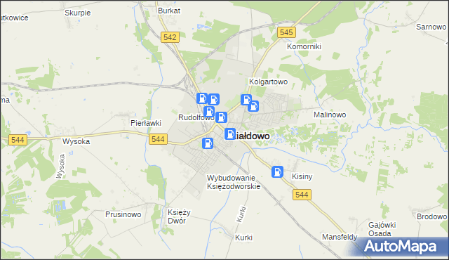 mapa Działdowo, Działdowo na mapie Targeo