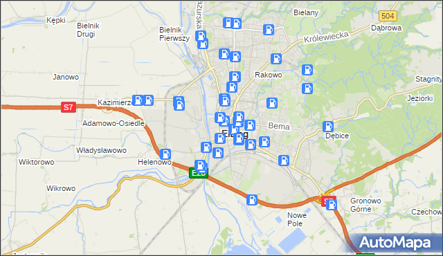 mapa Elbląga, Elbląg na mapie Targeo