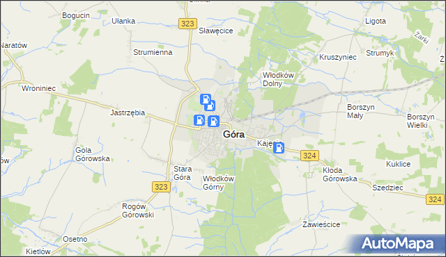 mapa Góra, Góra na mapie Targeo