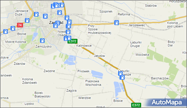 mapa Jatutów, Jatutów na mapie Targeo