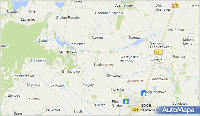 mapa Karczówek gmina Topólka, Karczówek gmina Topólka na mapie Targeo