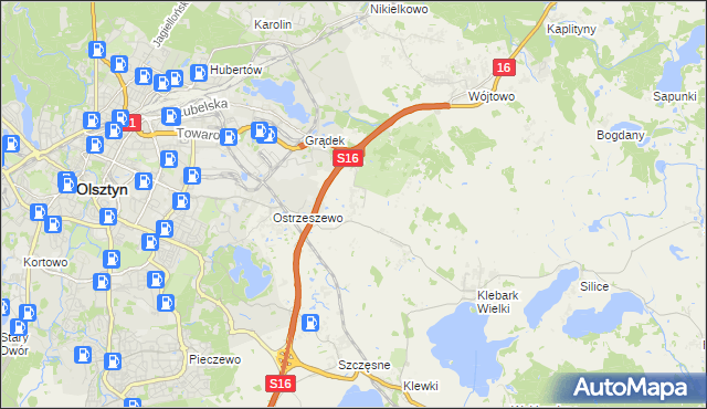 mapa Klebark Mały, Klebark Mały na mapie Targeo