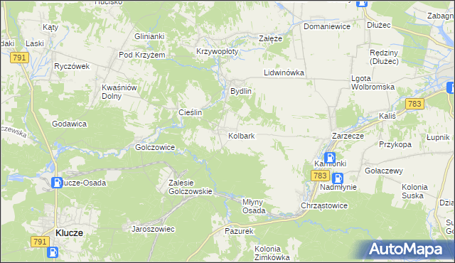 mapa Kolbark, Kolbark na mapie Targeo