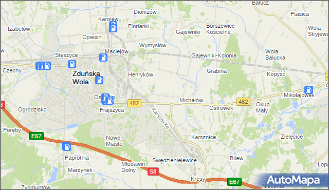 mapa Krobanów, Krobanów na mapie Targeo