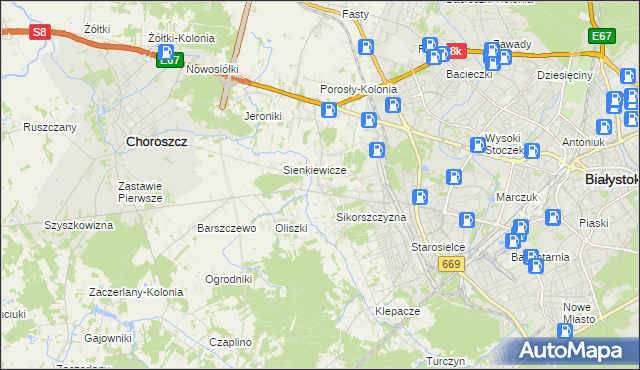 mapa Krupniki, Krupniki na mapie Targeo