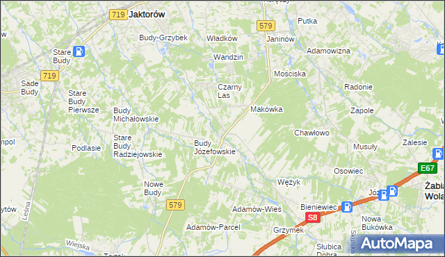 mapa Kuklówka Zarzeczna, Kuklówka Zarzeczna na mapie Targeo