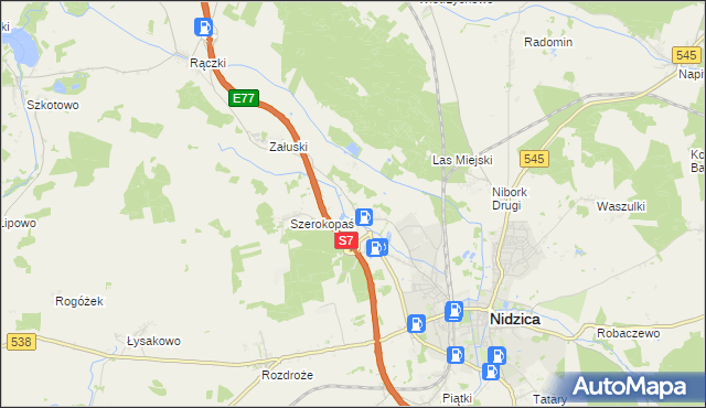 mapa Litwinki gmina Nidzica, Litwinki gmina Nidzica na mapie Targeo