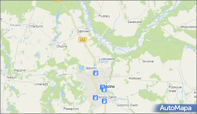 mapa Lubkowice, Lubkowice na mapie Targeo