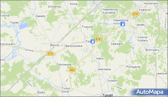 mapa Markowszczyzna, Markowszczyzna na mapie Targeo