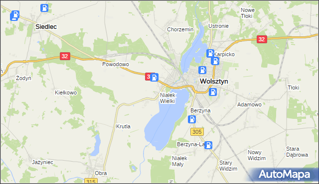 mapa Niałek Wielki, Niałek Wielki na mapie Targeo