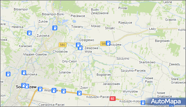 mapa Nowe Mostki, Nowe Mostki na mapie Targeo