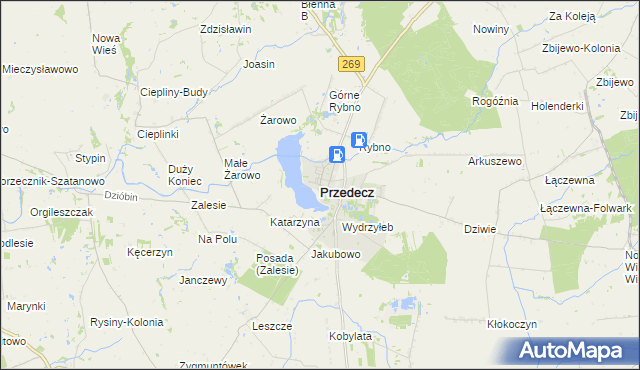 mapa Przedecz, Przedecz na mapie Targeo