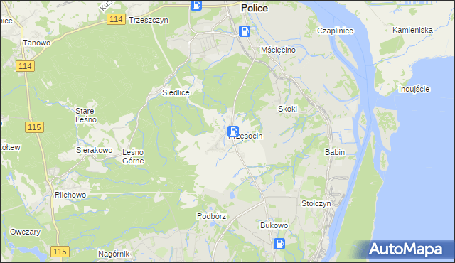 mapa Przęsocin, Przęsocin na mapie Targeo