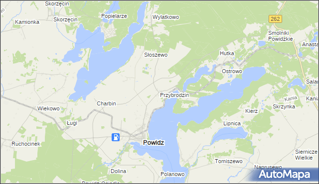 mapa Przybrodzin, Przybrodzin na mapie Targeo