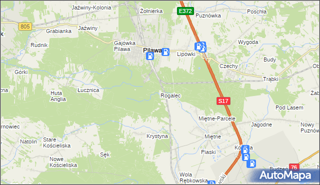 mapa Rogalec, Rogalec na mapie Targeo